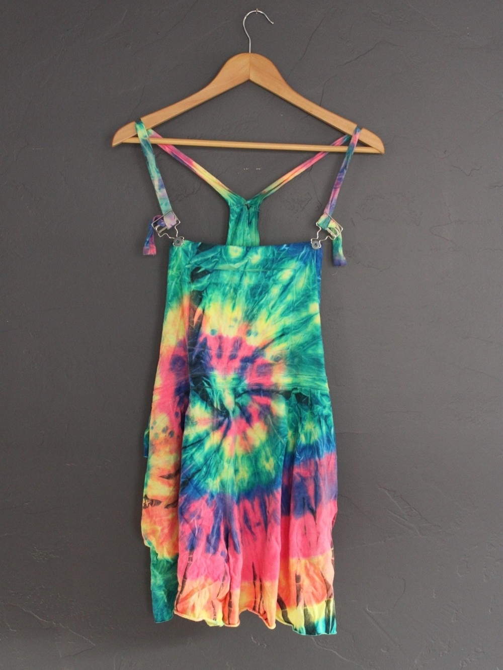 Vintage Tie- Dye Overalls OS